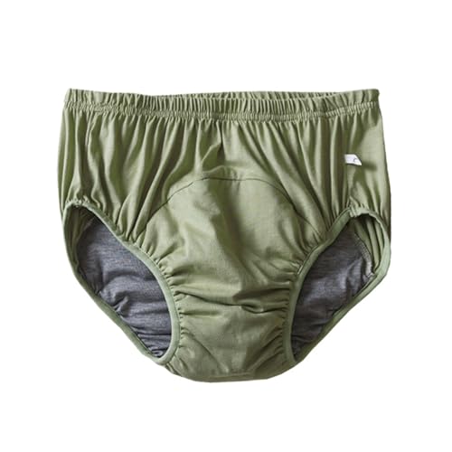 ユニセックス大人用失禁パンツ、防水おむつパンツ、寝たきり、高齢者、失禁者に適した失禁下着(Light green,XXX-Large)