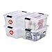 Iris Ohyama Aufbewahrungsboxen mit Deckel, 15L, 4er-Set, Transparent, Sicherer Verschluss, Stapelbar, Griffe, Schlafzimmer, Schrank, Büro, Organisation, BPA-freies Plastik, Ordnungsboxen, NTB-15 TRANSPARENT MIT günstig Kaufen-Iris Ohyama Aufbewahrungsboxen mit Deckel, 15L, 4er-Set, Transparent, Sicherer Verschluss, Stapelbar, Griffe, Schlafzimmer, Schrank, Büro, Organisation, BPA-freies Plastik, Ordnungsboxen, NTB-15