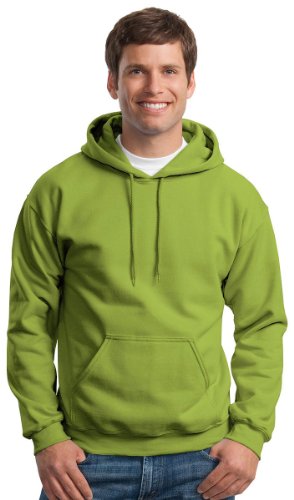 Image of Gildan Men's Heavy Blend Drawcord Hooded Sweatshirt, Safety Pink