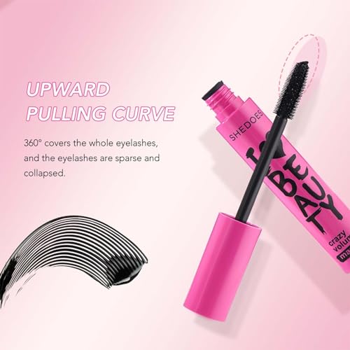 Mascara Black - Telescopic Mascara - Waterproof Smudge Proof Mascara for Women - Tubing Mascara Moisturise & Condition Lashes Natural Eye Makeup - All Day Exquisitely Long Mascara - Image 6