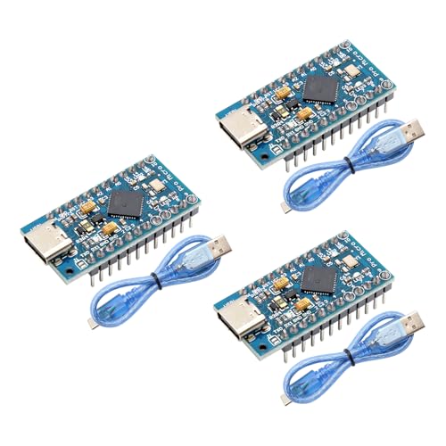 Pro Micro mit 32u4 Chip Modul Binghe 3 Stück Pro Micro mit Kabel Pro Mini 5V/16MHz Mainboards Entwicklungsboard Selbst-USB-Updater Typ-C Schnittstelle Gelötete Version kompatibel mit Arduino Pro Micro mit 32u4 Chip Modul Binghe 3 Stück Pro Micro mit Kabel Pro Mini 5V/16MHz Mainboards Entwicklungsboard Selbst-USB-Updater Typ-C Schnittstelle Gelötete Version kompatibel mit Arduino