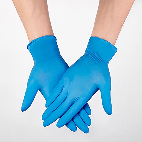 100 Stück Nitril Einweghandschuhe Schwarz Wasserdichter Puderfreier Handschuh Garten Haushalt Küche Labor Reinigung… – Bild 3