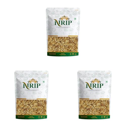 Image of NRIP Premium Walnut Broken Kernels California | 200 g | Walnuts Without Shell, Akhrot, Dry Fruits, 100% Natural Akhrot, Rich in Proteins & Antioxidants (Pack Of 3)