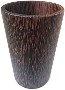 1 Pcs.NEW CUP MUG WOOD UTENSIL KITCHENWARE THAI HANDCRAFT NATURAL PALM WOOD