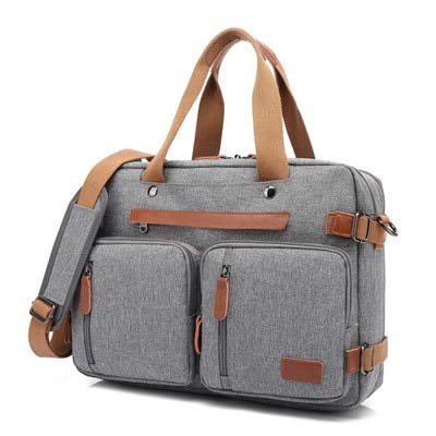 WZNB Sac à Dos 15,6/17,3 Pouces Multifonctionnel Sac à Dos pour Ordinateur Portable Sac de Voyage Casual Fashion Business Sac à Dos Sac à bandoulière 17 Pouces Gris Cover