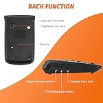 Lativu Corded Landline Phone, Simple Office Telephone Home Phone,Telephone Landline Phones Use for Home/Office -Wall or Desk -Adjustable Ringer Volume, Black - Image 3