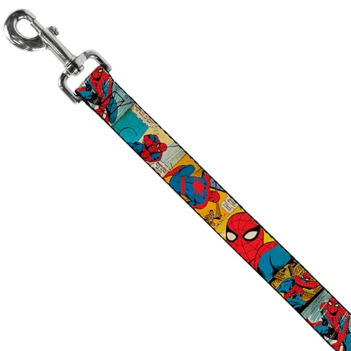Correa de perro Spider-Man Buckle-Down resistente de 6x1.5 3