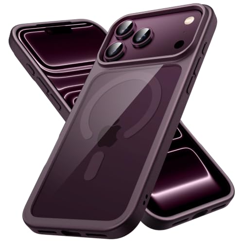 Image of JETech Magnetic Cover Case for iPhone New Pro, Dark Cherry