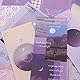 Scrapbooking Supplies Kit, Ästhetische Scrapbook Kit mit A6 Grid Notebook, DIY Journaling Zubehör, Geburtstag Handwerk Geschenk für Teenager Mädchen Kind Frauen (Violett)