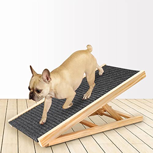 Qianly Wooden Dog Ramp Car 4 Levels Height Adjustable Portable Wood Ramp Pet Ramp Stairs Foldable Dog Ramp High Bed For Short Trips Camping #TOP3
