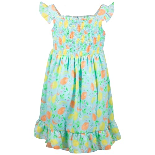 Amazon.com: French Connection Girls All Over Print Soft Casual Dress -  Ruffle Strap Floral Print Smocked Summer Sundress for Kids (Blue, Size  7/8): Clothing, Shoes & Jewelry