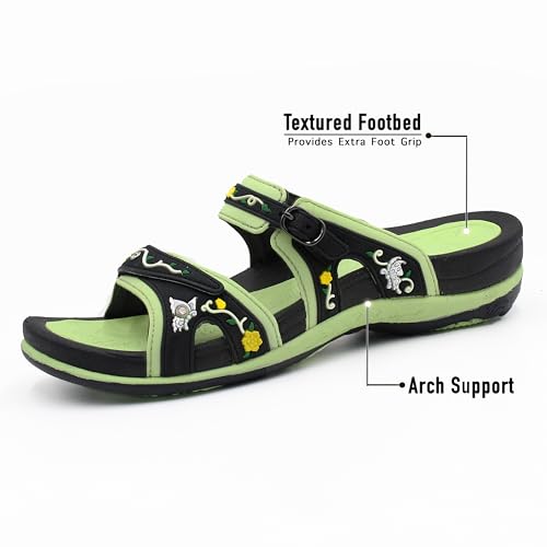 Image of Gold Pigeon Shoes SIGNATURE Comfort Walking Slides Sandals for Women | Arch Support, Waterproof, Non-Slip