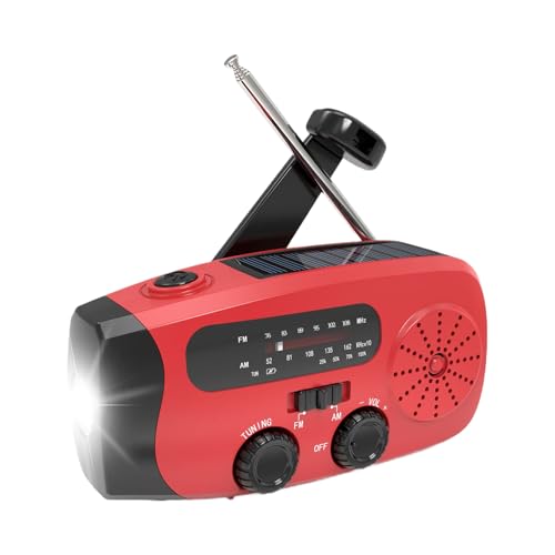 Hand Crank Emergency Radio with Solar Light & Power Bank