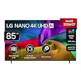 LG NANO Smart TV 4K UHD AI 85 pollici Serie NU8E 85NU8E0B3LA, Smart TV 4K, Processore con Nano Detail Enhancer, AI Chatbot, AI Concierge, HDR10 Pro, FILMMAKER Mode, Design Linear Flow, 3 HDMI, TV 2026