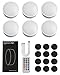 GOODEA.fun Puck Lights with Remote, 13 RGB Colors LED Under Cabinet Light, Rechargeable Battery Operated Under Cabinet Lighting Tap Lights, Stick on Lights with Dimmer and Timer（6 Pack）
