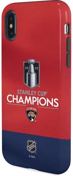 Skinit Pro Phone Case Compatible with iPhone X - Officially Licensed 2025 Stanley Cup Champions Florida Panthers Design