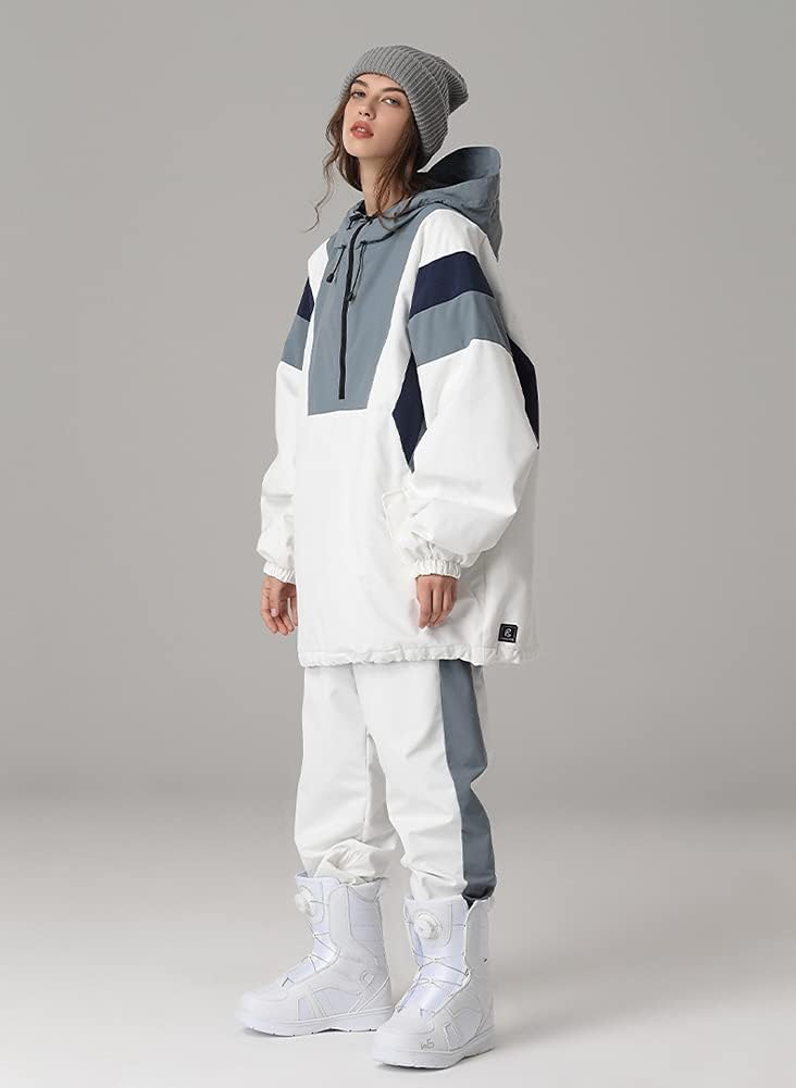 Women Snowboarding Suit Waterproof Windproof Ski Jacket Pants Set Two Piece Snowsuits Ski Suit for Winter Sports - Image 4