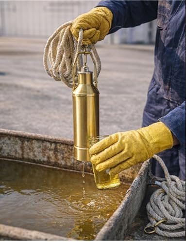 Handheld Copper Liquid Sampler Kit - Oil Sample Collection for Lab, Factory, Workshop, Warehouse - Available in 300ml, 500ml, 1000ml (500ml/0.13gal)