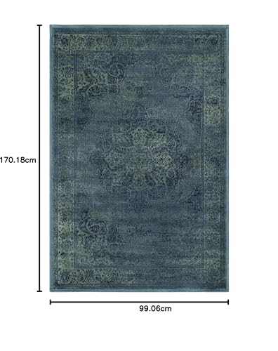 Safavieh Traditional Indoor Woven Rectangle Area Rug, Vintage Collection, VTG158, in Blue / Multi - Image 4