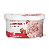 Amazon Grocery, Strawberry Ice Cream, 48 Fl Oz, Frozen