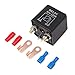 Price comparison product image Ehdis® 12V 120A 4 Pin Car Relay Black Box Battery for Automobile Heavy Vehicle Truck Excavator Van Boat + 2 Pin Footprint + 2 Terminal [1 Set]