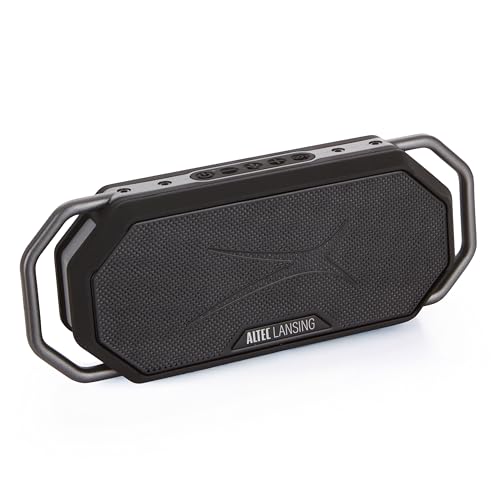 Image of Altec Lansing HydraWAVE Portable Bluetooth Speaker, 12h Playtime, USB-C Quick Charge, True Wireless Pairing, IP67 Waterproof Bluetooth Speaker, Voice Assistant Compatible