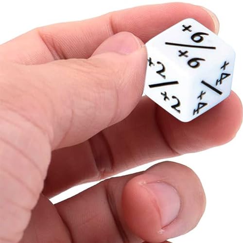 GEARMAX 24 Stück Würfel Set Würfelzähler Token Würfel Loyalität Würfel W6 mit MTG CCG,Kartenspiel Zubehör mit Aufbewahrungsbeuteln