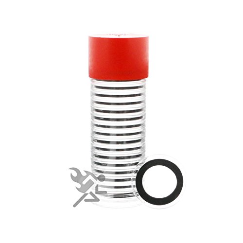 Porta Monedas Air-Tite para monedas 1/4oz con tubo rojo y anillos negros miniatura 2