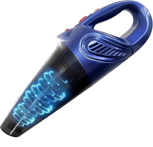 La Mejor Selección de Mini Aspiradora - los más vendidos. 50 ZENSUKYE Aspirador de Mano Sin Cable Potente 120w, Aspirador Coche con luz LED Aspiradora de Computadora Inalámbrico para Coches,Hogar, Sofas, Pelos Mascotas