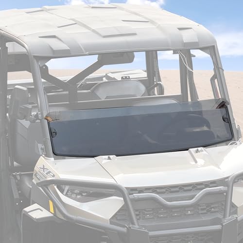 A&U TV Pro Tinted Half Windshield for Polaris Ranger