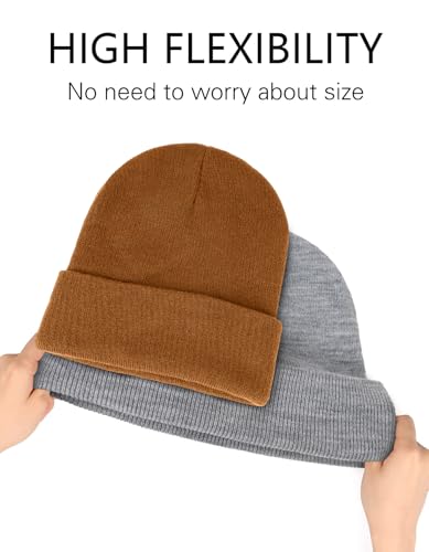 Image of Bigfoot Beanie for Men - Sasquatch Hat Winter Knit Cuffed Beanie for Women - Bigfoot Gifts for Christmas & New Year