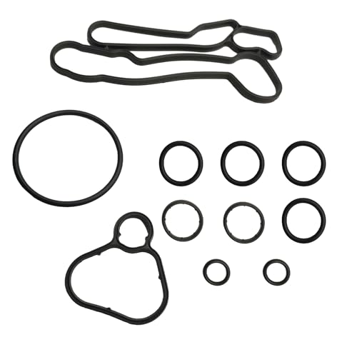 Image of PartsFlow Engine Oil Cooler Seal Kit Fits for Chevy Sonic Trax Aveo5 for Pontiac G3 for Saturn Astra 2008-2018 1.8L 1796CC Replace#926-167 24445723