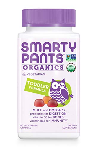 Daily Organic Gummy Toddler Multivitamin: Vitamin C, D3 & Zinc for Immunity, Probiotic