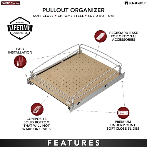 Image of Rev-A-Shelf Pullout Organizer w /Soft-Close, Min Opening Width 20 inch
