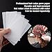 Isslly 100pcs Hair Perm Papers for Short Long Hair, High Toughness Heat-Resistant End Papers for Hair Rollers, Disposable Hair Curling Papers for Professional Hair Salon Shop Home Perm- White