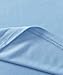 Latuza Women's Viscose Sleep T-Shirt V-Neck Pajamas Top 3X Light Blue