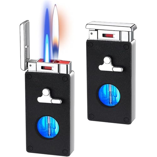Encendedor portátil de doble llama con 5 métodos de encendido y sistema ajustable de gas 2