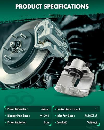 Image of SCITOO Front Brake Calipers Without Bracket 19-2975 19-2974 Compatible For Audi For A1 2011-2013,For Audi For A3 2010-2013,For Volkswagen For Type 1 2012-2019,For Volkswagen For Bora 2005-2010