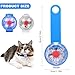 2 Stück Sicherheit Haustier Lichter, USB Wiederaufladbar LED Licht Leuchtanhänger Hund, 3 Blinkmodis Wasserdichte Blinklicht Hund für Hunde, Katzen（blau+weiß）
