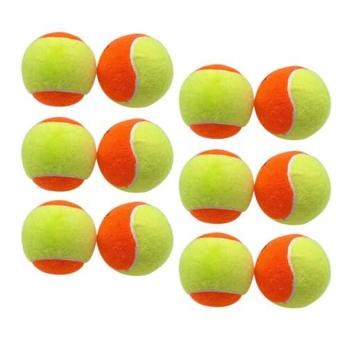 Balles de tennis entraînement plein air lot de 12 balles souples professionnelles