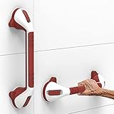 AquaChase 2-Pack Suction Shower Grab Bar with Indicators, Tool-Free Installation, Balance Assist...