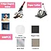 2X2inch Square Fridge Photo Magnet Maker Machine, DIY Button Press Maker Kit with Paper Cutter+100pcs Supplies