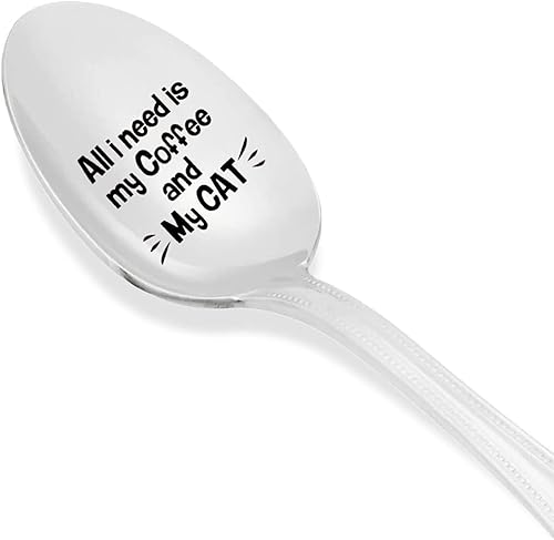 Miniatura 2 de All I Need is Coffee and My Cat - Regalo de Navidad para amantes de las mascotas | Regalos temáticos de gatos para amantes de los gatos | Regalo de