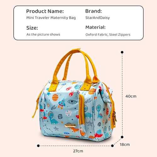 Image of StarAndDaisy Diaper Bag /Diaper Bags for Mom with Light Weight and Potable Design /Multi Compartments, Waterproof Baby Bag with Ultra Soft Fabric.