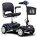 ZWJABYY Scooter E avec SièGe,éLectrique Pliable,éLectrique Senior Mobile à 4 Roues,Scooter De Voyage De Loisirs Senior,Moteur 250W,Charge 120 Kg/265Lb,pour Personnes âGéEs HandicapéEs,Blue