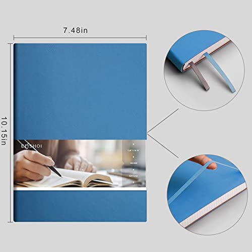 Carnet de notes ligné EMSHOI grand format couverture cuir souple cahier écriture