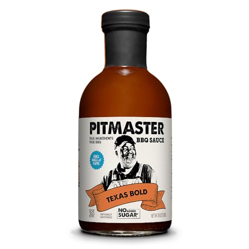 True Made Foods Central Texas Style Barbecue Sauce, Bold and Spicy, No Sugar Added, Keto, Whole 30, Paleo (18oz, 1 Pack)