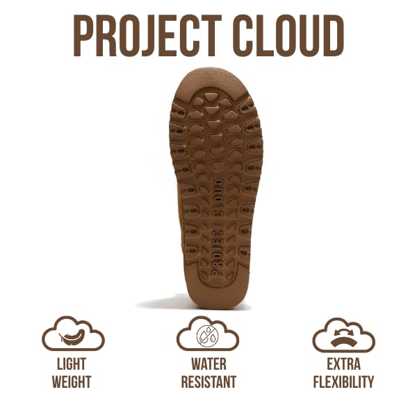 Project Cloud 100% Genuine Leather Ankle Boots for Women - Anti-Slip Memory Foam Insole Womens Boots - Lightweight Winter Womens Shoes, Ankle Booties for Women (Huggy)4