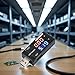 Black USB Voltmeter,Ammeter Voltage Power Capacity Tester Current Meter,USB Tester Type, Dual USB Current Voltage Charger Voltage Testers