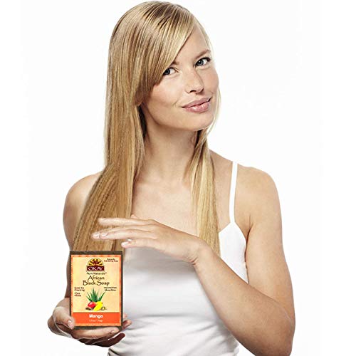 OKAY Pure Naturals AFRICAN BLACK SOAP MANGO 5.5oz / 156gr - Image 6